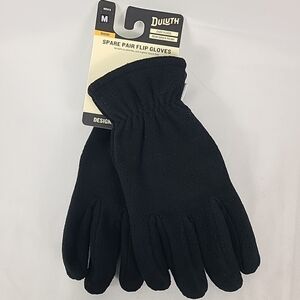 Duluth Men's Trading Cozy Fleece Warm Spare Pair Flip Gloves Winter Soft Sz M